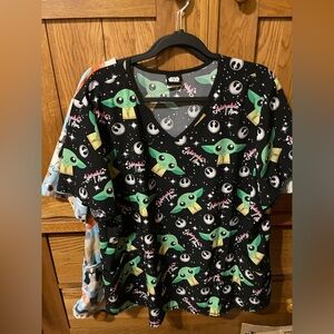 Various fun scrub tops, lot of 4.
All 2x.